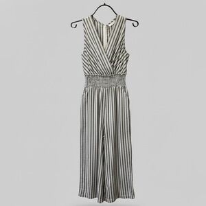 Striped Sleeveless Jumpsuit